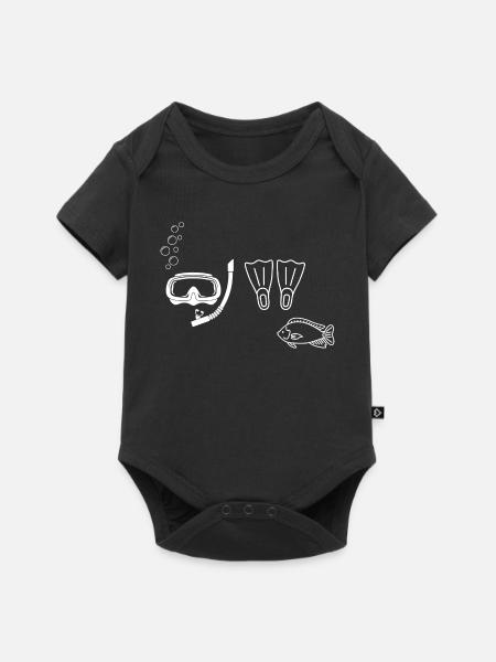 Plongée sous-marine - idée cadeau  - Body à manches courtes Premium Bébé - noir