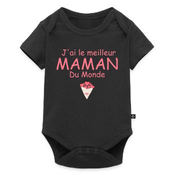 Best Mom in the World - Baby Premium short-sleeve bodysuit - black - Front