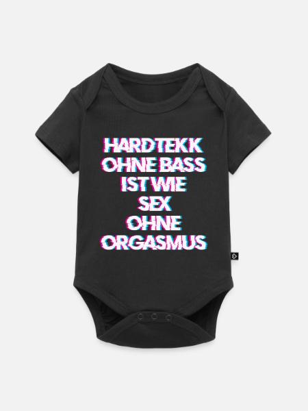 Hardtekk Tekk - Baby Premium Kurzarmbody - Schwarz
