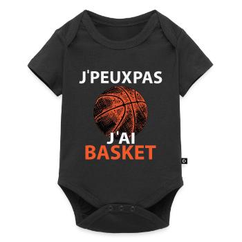 Je peux pas J'ai Basket - Body à manches courtes Premium Bébé - noir - Devant