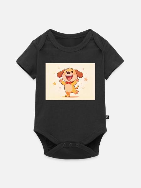 Es ist ein lustiger Hund - Baby Premium Kurzarmbody - Schwarz