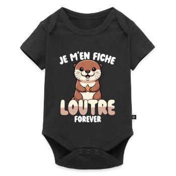 Je n’ai pas ce truc de loutre, jeu de mots drôle avec - Body à manches courtes Premium Bébé - noir - Devant