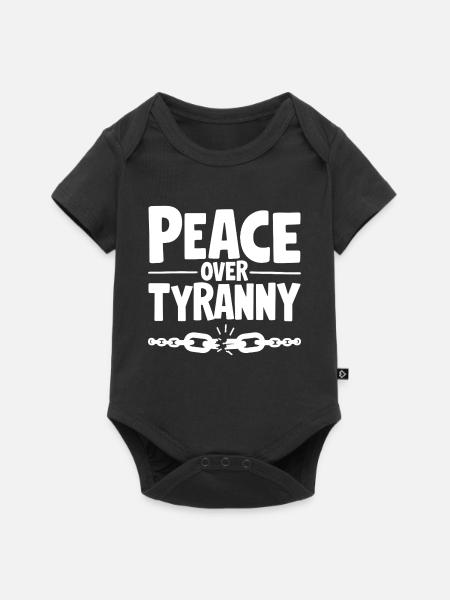 Peace Over Tyranny Kette zerbricht - Baby Premium Kurzarmbody - Schwarz