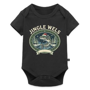 Waller Angeln Weihnachten - Das Lustige Geschenk! - Baby Premium Kurzarmbody - Schwarz - Vorne