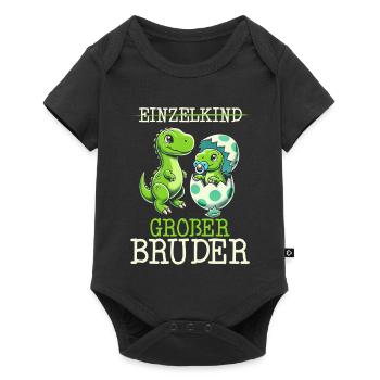 Motif de frère et de sœur dinosaure dinosaure Big Brother - Body à manches courtes Premium Bébé - noir - Devant