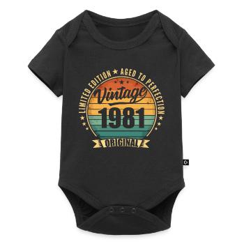 Millésime 1981 Anniversaire Limited Edition 1981 - Body à manches courtes Premium Bébé - noir - Devant