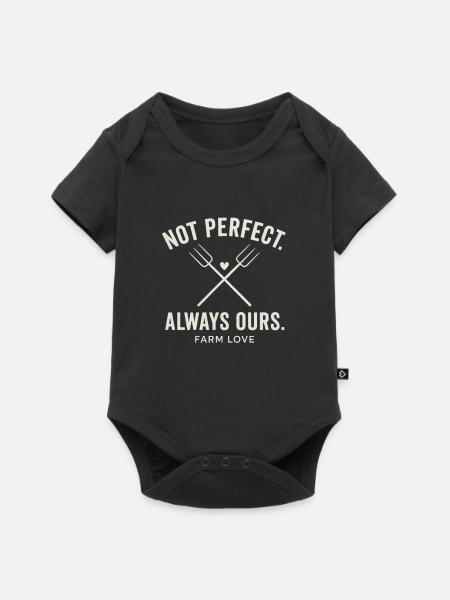 Nicht Perfekt Farmliebe - Baby Premium Kurzarmbody - Schwarz