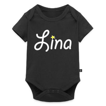 Lina - Baby Premium short-sleeve bodysuit - black - Front