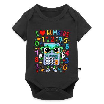 J’adore le calculateur de chiffres - Body à manches courtes Premium Bébé - noir - Devant