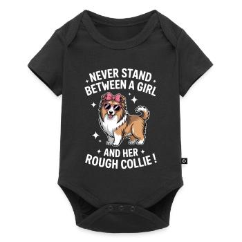 Rough Collie Sayings Funny Rough Collie Gift - Baby Premium short-sleeve bodysuit - black - Front