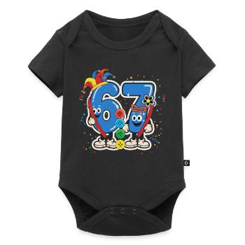 67 Six Seven Student Joke – Carnival Costume - Baby Premium short-sleeve bodysuit - black - Front