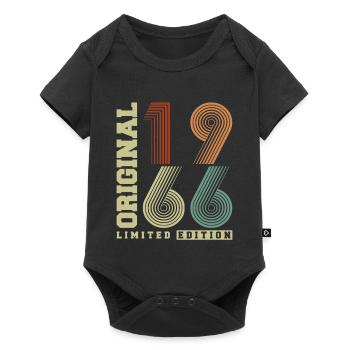 Original 1966 Vintage Vintage Birthday Retro - Baby Premium short-sleeve bodysuit - black - Front