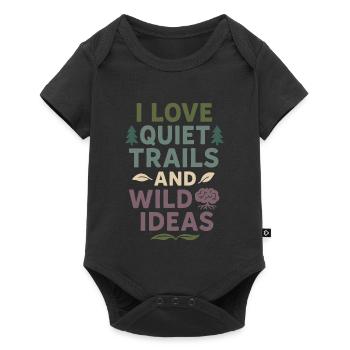 Neurodivergent introvert - Baby Premium short-sleeve bodysuit - black - Front