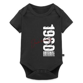 66e anniversaire Original janvier 1960 - Body à manches courtes Premium Bébé - noir - Devant