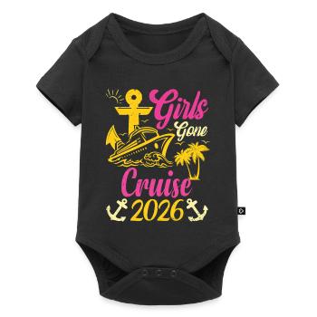 Voyage de vacances 2026 Girls Partis en Croisière - Body à manches courtes Premium Bébé - noir - Devant