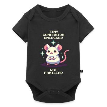 Petit Compagnon Débloqué | Rat - Body à manches courtes Premium Bébé - noir - Devant