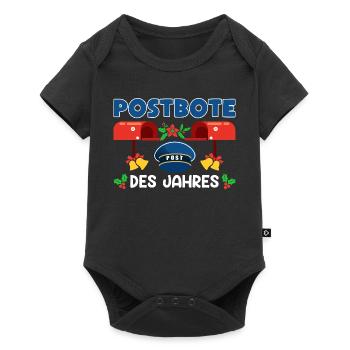 Christmas holidays POSTMAN OF THE YEAR Funny - Baby Premium short-sleeve bodysuit - black - Front