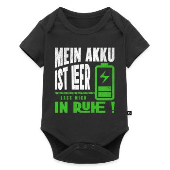 Ma batterie est vide - Laisse-moi tranquille - Body à manches courtes Premium Bébé - noir - Devant