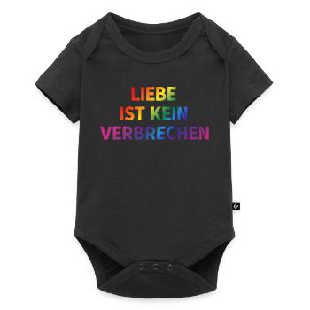 Love Is Not a Crime – Clear Message - Baby Premium short-sleeve bodysuit - black - Front