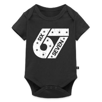 Mème du numéro universitaire Six Seven 67 - Body à manches courtes Premium Bébé - noir - Devant