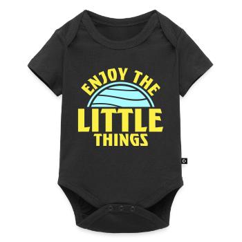 Enjoy The Little Things Gratitude Mindfulness - Baby Premium short-sleeve bodysuit - black - Front