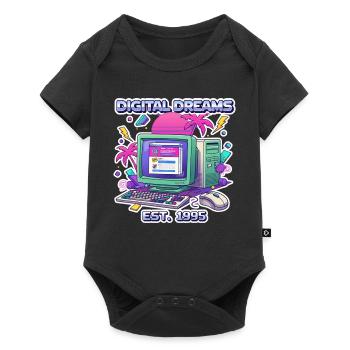 Rêves numériques 1995 – Conception de PC vintage - Body à manches courtes Premium Bébé - noir - Devant