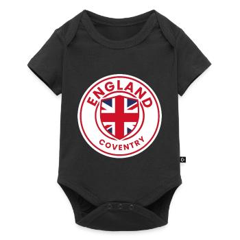 Coventry Shield with Union Jack - Baby Premium short-sleeve bodysuit - black - Front