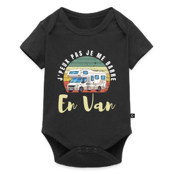 Ich kann nicht, ich fahre mit einem Van weg. - Baby Premium Kurzarmbody - Schwarz - Vorne