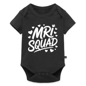 Mri Squad Herzens Crew - Baby Premium Kurzarmbody - Schwarz - Vorne