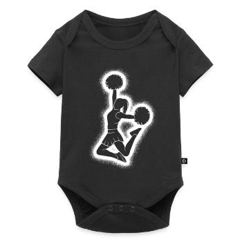Cheerleading Femmes Filles Enfants Pom-pom girls - Body à manches courtes Premium Bébé - noir - Devant
