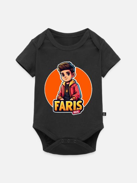 #FarisREAL - Baby Premium Kurzarmbody - Schwarz