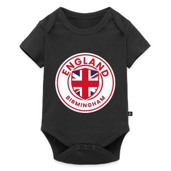 Insigne britannique en rouge, blanc, bleu - Body à manches courtes Premium Bébé - noir - Devant