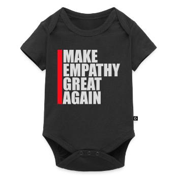 Rendre l’empathie grande à nouveau Déclaration politique Espoir - Body à manches courtes Premium Bébé - noir - Devant
