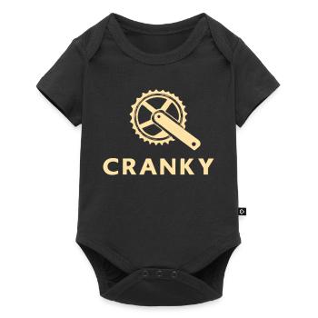 Grummelig Cranky Fahrrad Kurbel Motiv - Body à manches courtes Premium Bébé - noir - Devant