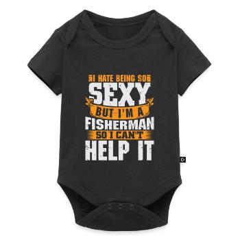 Pêcheur sportif pêcheur pêcheur Pêcheur Dit - Body à manches courtes Premium Bébé - noir - Devant