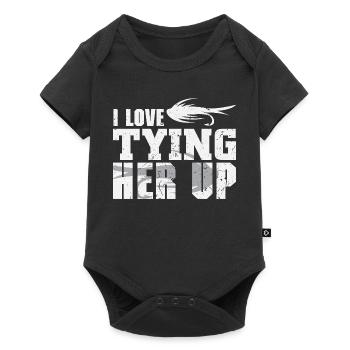 Pêcheur Cadeau Pêche Drôle Pêcheur Pêcheur - Body à manches courtes Premium Bébé - noir - Devant