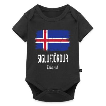 Siglufjördur - Body à manches courtes Premium Bébé - noir - Devant