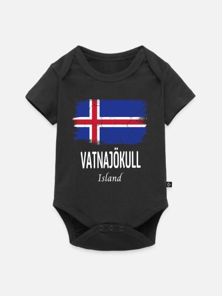Vatnajökull - Baby Premium Kurzarmbody - Schwarz