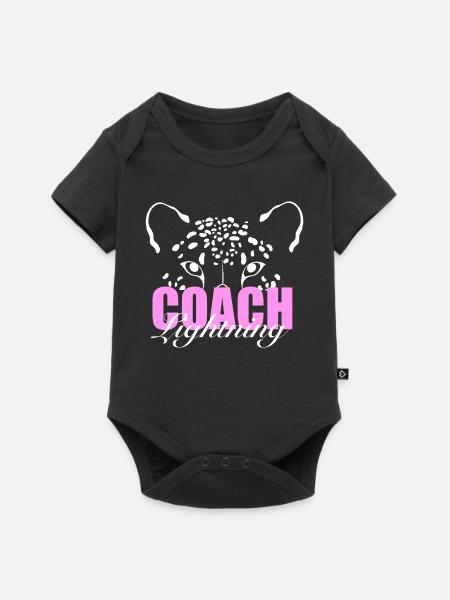 Lightning Coaches T-Shirt - Baby Premium Kurzarmbody - Schwarz
