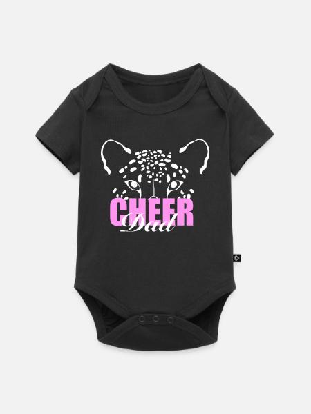 Cheer Dad - Baby Premium Kurzarmbody - Schwarz