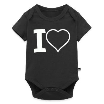 Je cœur - Body à manches courtes Premium Bébé - noir - Devant