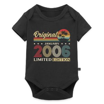 20th Birthday Original January Volume 2006 - Baby Premium short-sleeve bodysuit - black - Front