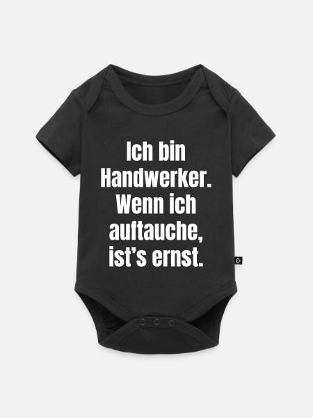 Handwerker Auftauchen Ernst - Baby Premium Kurzarmbody - Schwarz