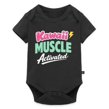 Anime Strong Girl qui prend la Force - Body à manches courtes Premium Bébé - noir - Devant
