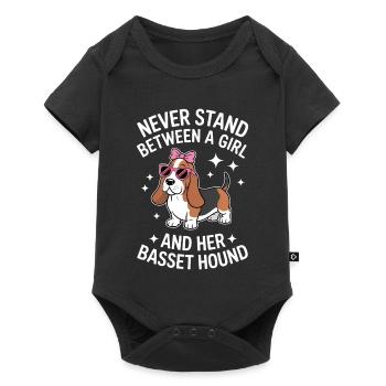 Basset Hound Sayings Funny Basset Hound Gift - Baby Premium short-sleeve bodysuit - black - Front