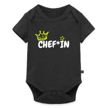ChefIn  - Baby Premium Kurzarmbody - Schwarz - Vorne