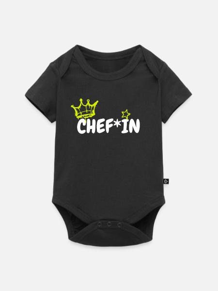 ChefIn - Baby Premium Kurzarmbody - Schwarz