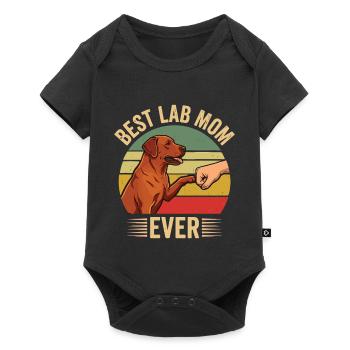 Best Lab Dad Ever – Foxred Labrador Vintage Design - Baby Premium short-sleeve bodysuit - black - Front