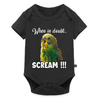 Cadeaux créatifs Bird Friends Perruche - Body à manches courtes Premium Bébé - noir - Devant