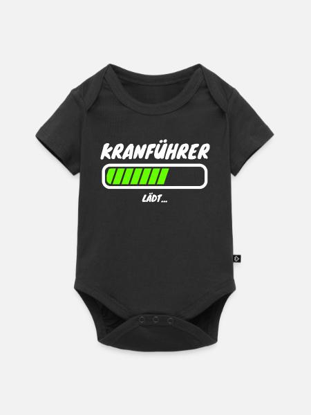 Kranführer Ladebalken Beruf - Baby Premium Kurzarmbody - Schwarz